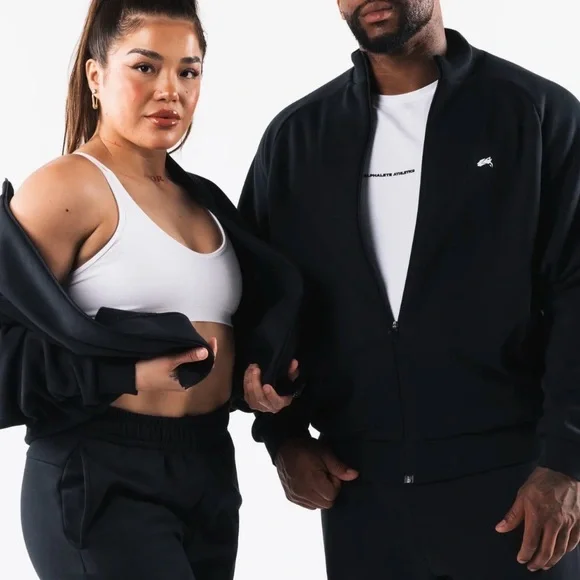 Alphalete crest zip up jacket size large unisex - Picture 1 of 6